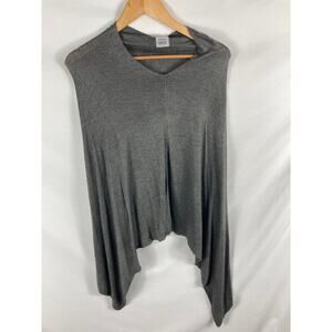 Lexi York 100% Bamboo Grey Poncho OS